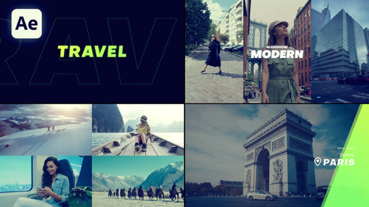 Slideshow Travel Slideshow, Openers ft. slideshow template & showreel